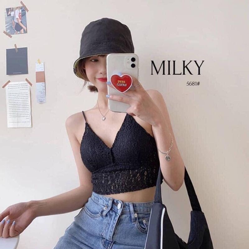 Áo bra 2 dây ren chun lưng hàng QC