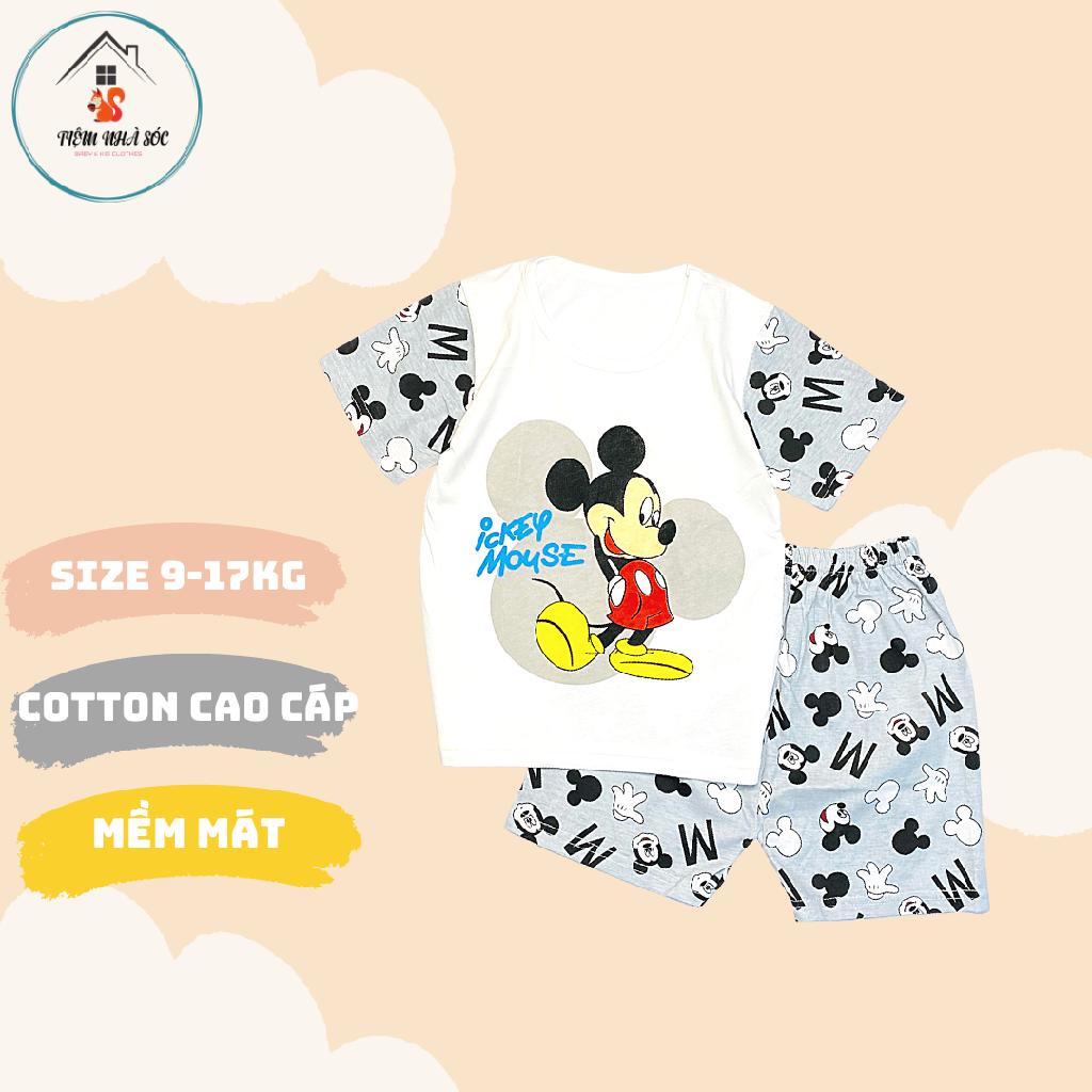 Bộ cotton Quảng Châu bé trai size 80 - 110 Tiệm Nhà Sóc