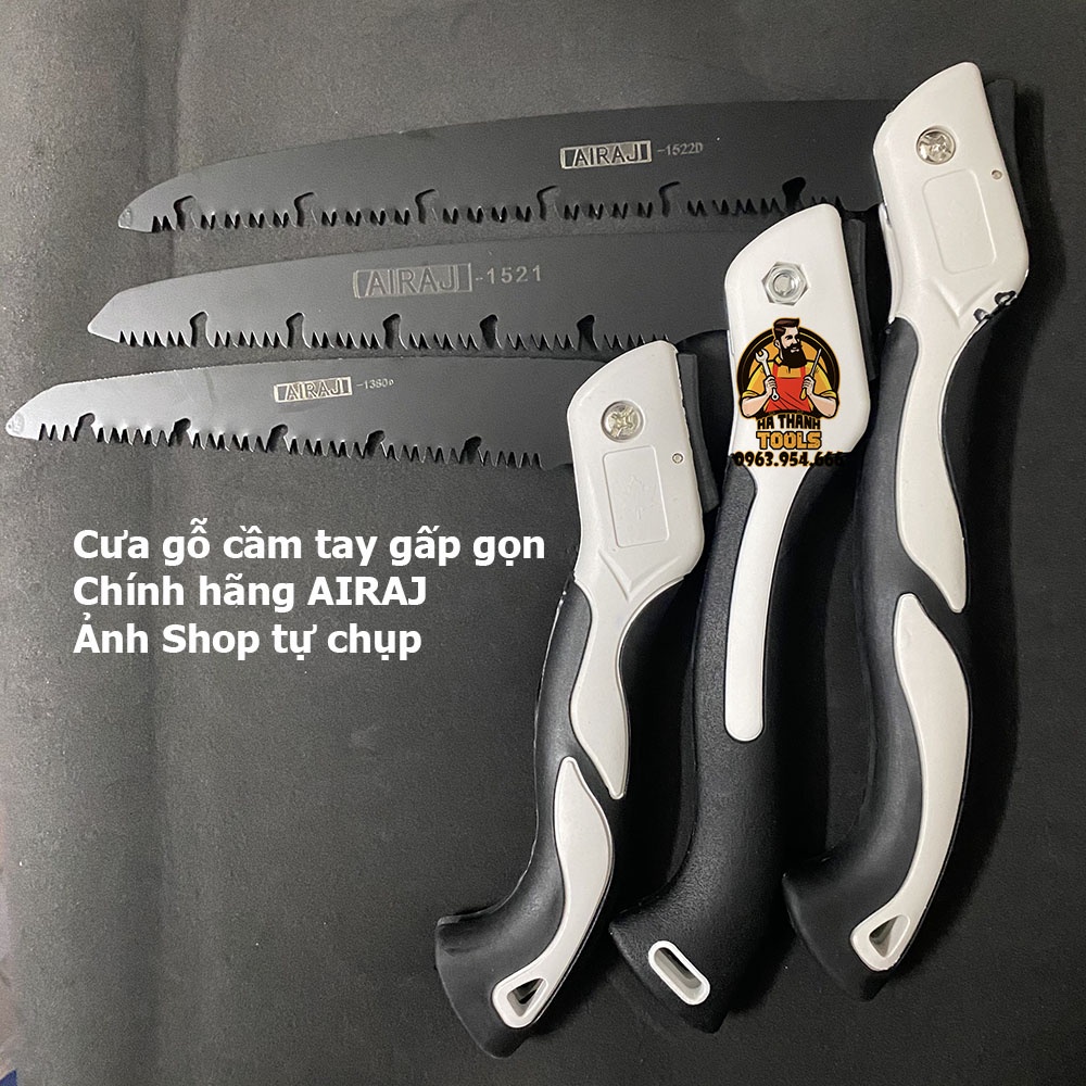 Cưa Gỗ Cầm Tay Gấp Gọn AIRAJ - Lưỡi Cưa Cây, Cành Lưỡi Thép Hợp Kim SK5