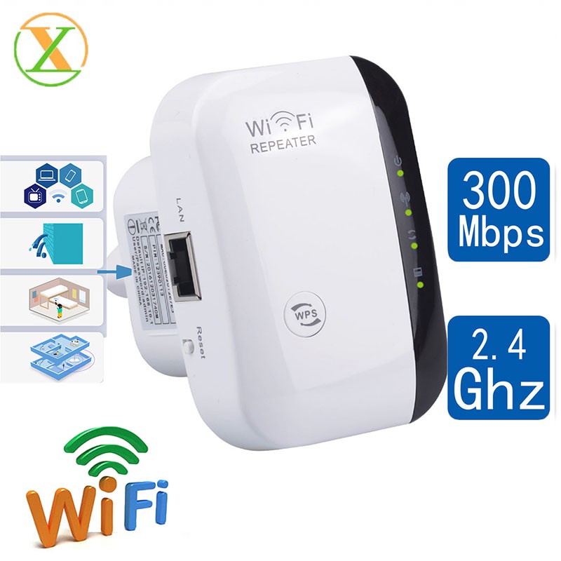 Kích sóng wifi WR03 300M Portable 300Mbps 2.4GHz - Repeater wifi Socket Plug 220V