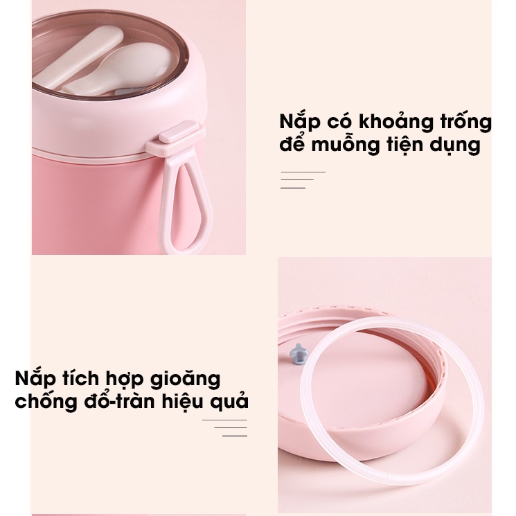 Cốc Đựng Canh, Cháo DK HARVEST x TEDEMEI - Chất Liệu INOX 304 -  - Dung Tích 530ml