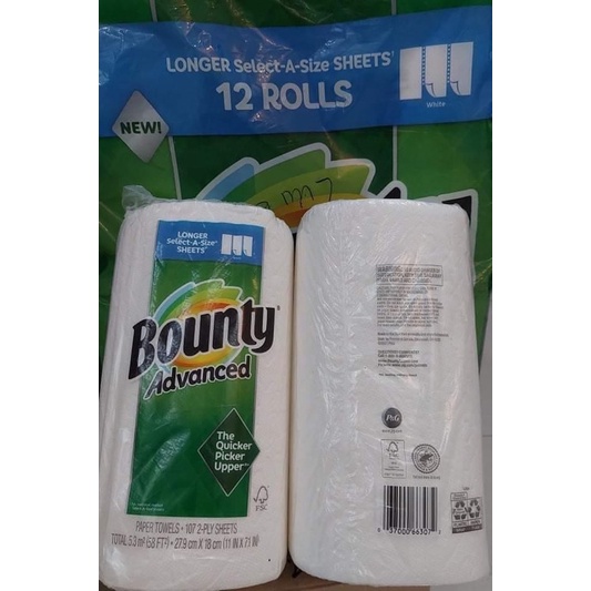 Khăn giấy cuộn Bounty - Mỹ