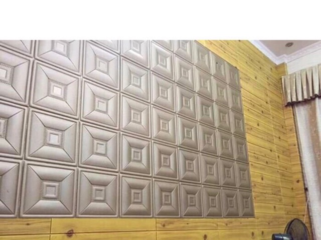 Xốp dán tường giả gỗ - 6mm cam kết hàng có keo dán sẵn | BigBuy360 - bigbuy360.vn