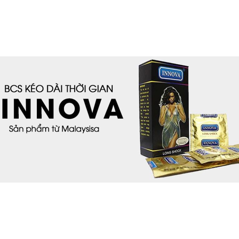 Bao Cao Su Kéo Dài Thời Gian và Có Gai Innova Đen