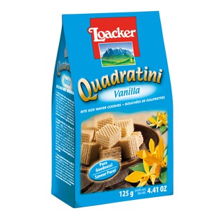 Bánh xốp Quadratini Vani hiệu Loacker 125g