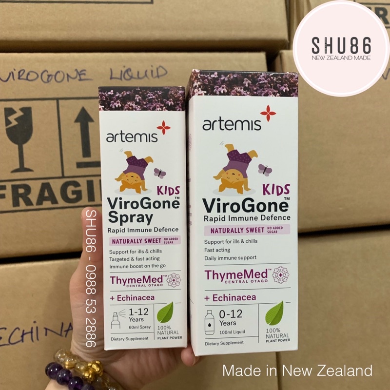 Artemis Virogone - Tăng đề kháng cho bé của New Zealand