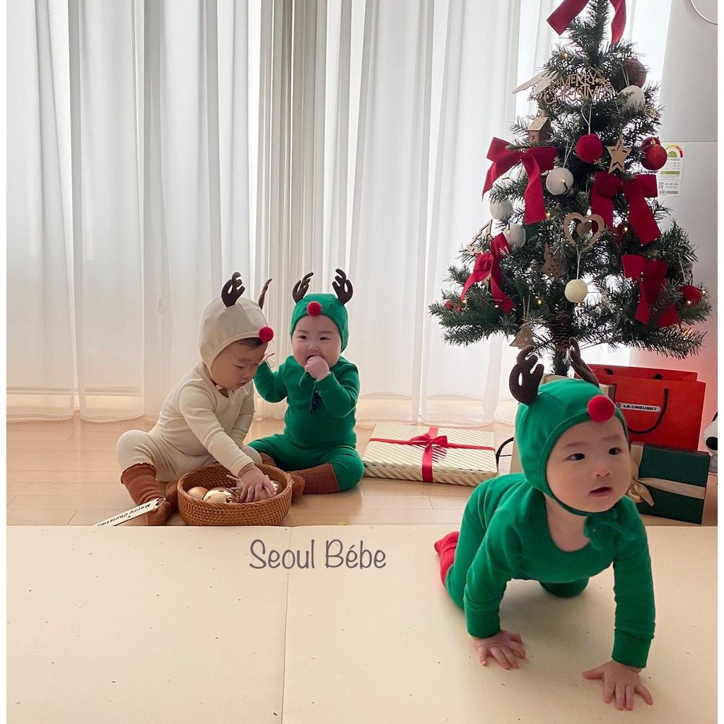 Mũ tuần lộc bông Peekaboo