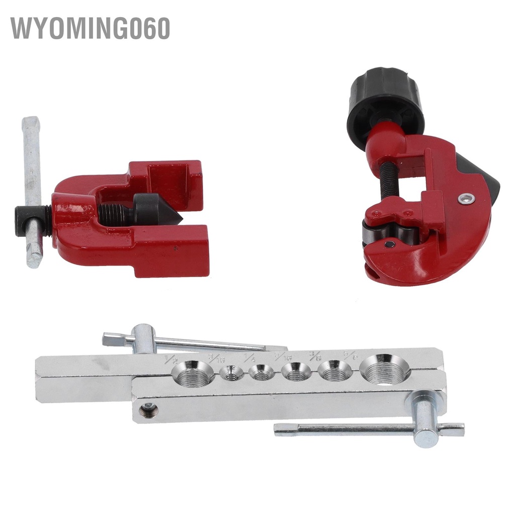 [Hàng sẵn] 6PCS Flaring Tool Kit Tube Expander Spring Reamer Tube Cutter for Copper Pipe/Tubing CT‑8012 【Wyoming060】