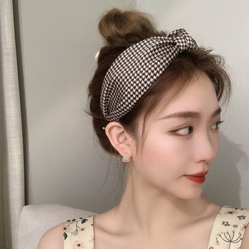 Băng Đô Cài Tóc Rửa Mặt Không Trơn In Họa Tiết Hoa Cổ Điển Dành Cho Nữ