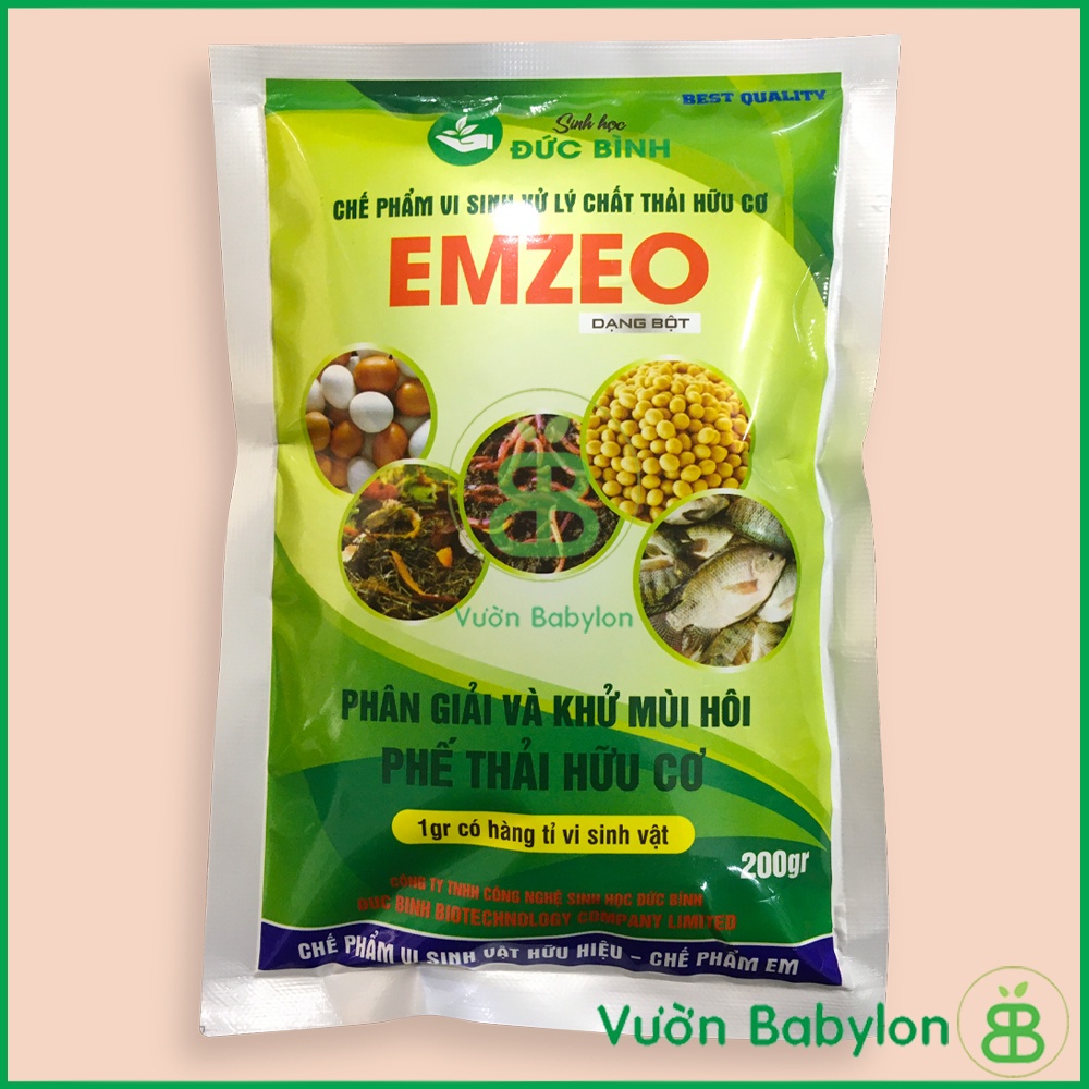 Chế Phẩm Vi Sinh EMZEO Ủ Phân Và Rác Hữu Cơ- Gói 200gr