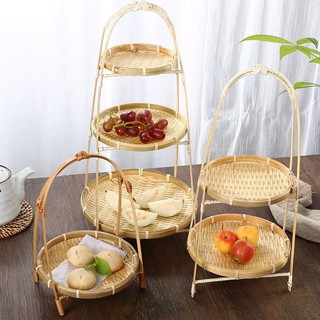 [TẶNG QUÀ] Kệ mẹt tre tròn nhiều tầng (1,2,3 tầng) Hàng XUẤT DƯ cực đẹp, chống mối mọt mốc [FREE SHIP]