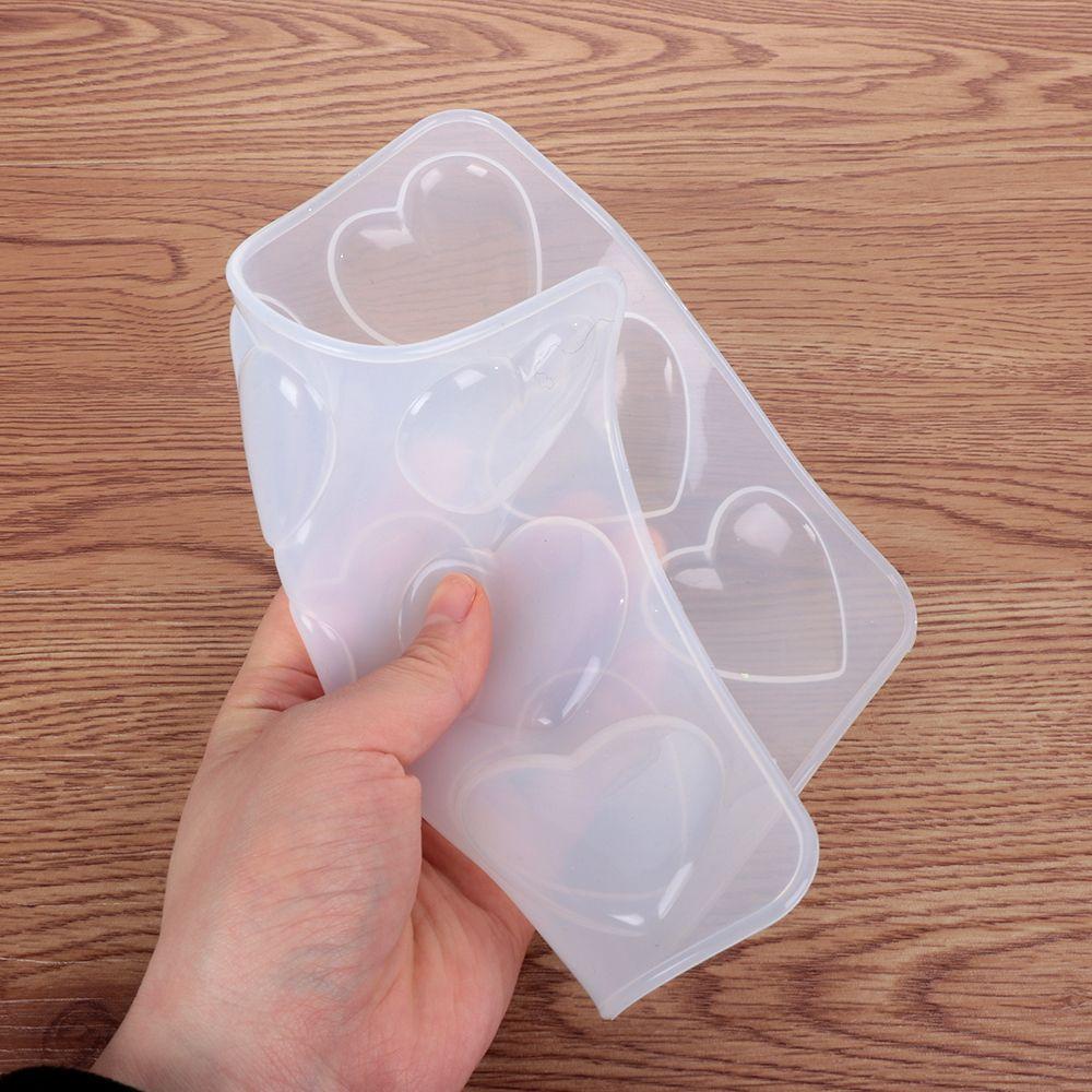 SUYO Khuôn Silicone 9 Ngăn Hình Trái Tim Làm Mặt Dây Chuyền