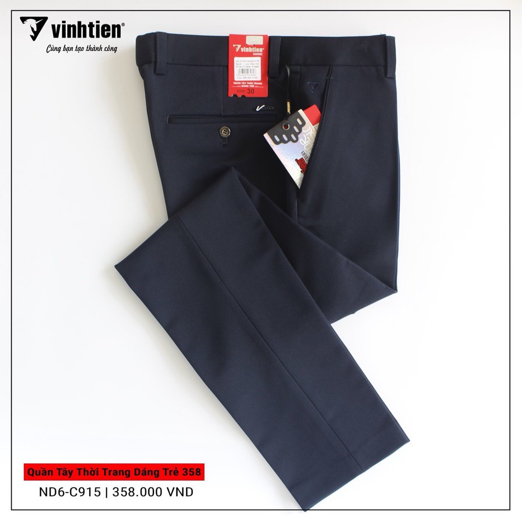 Quần Tây Nam Slimfit Dáng Trẻ Vĩnh Tiến 358