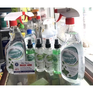 RỬA TAY KHÔ KHÁNG KHUẨN CÓ VÒI XIT HAPICARE 500ML