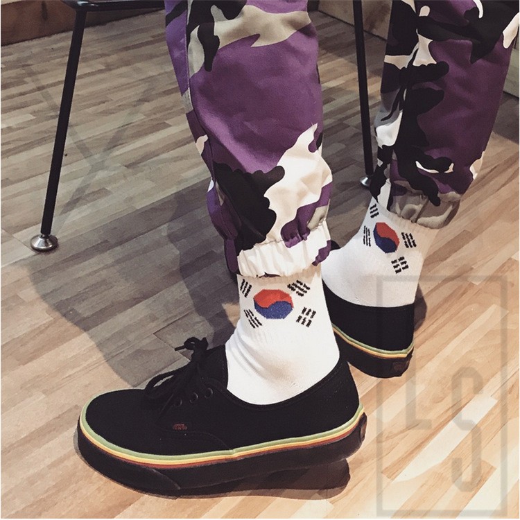 Vớ ulzzang unisex cổ cao họa tiết dễ thương [SHOPEE TRỢ GIÁ]