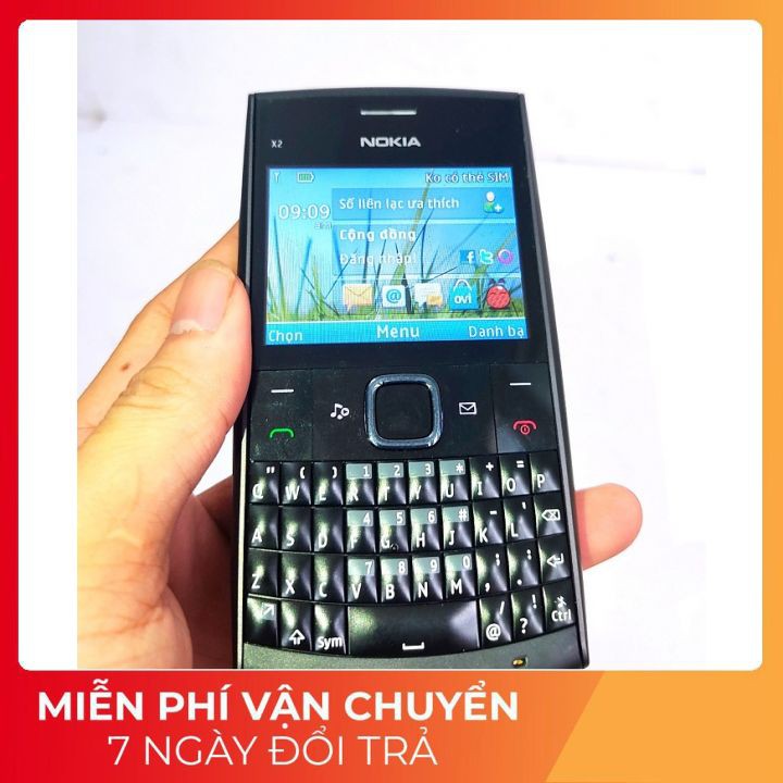 [Sốc] Điện thoại cổ độc nokia x2-01 bàn phím qwerty 24 phím có bảo hành 12 tháng