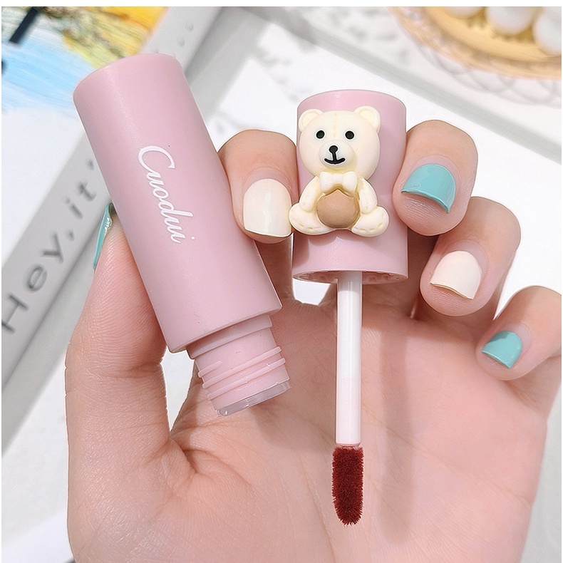 Son Môi Dưỡng Ẩm Lâu Trôi Chống Thấm Nước Hình Búp Bê Dễ Thương