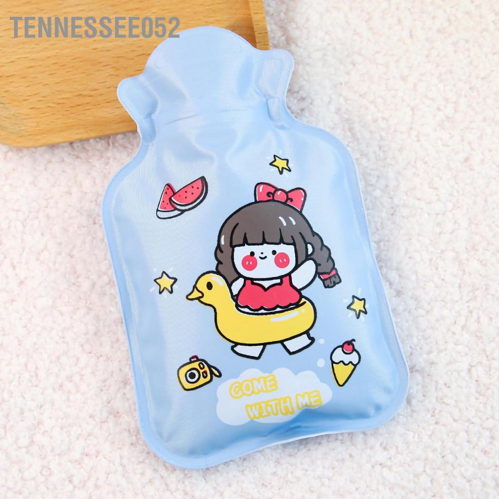 Tennessee052 Hot Water Bottle Cute Cartoon Thickened Multifunctional PVC Bag for Winter Pain Relief