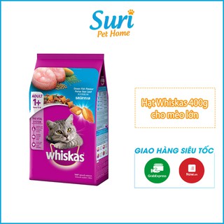 Thức ăn cho mèo lớn hạt Whiskas 400g vị cá biển