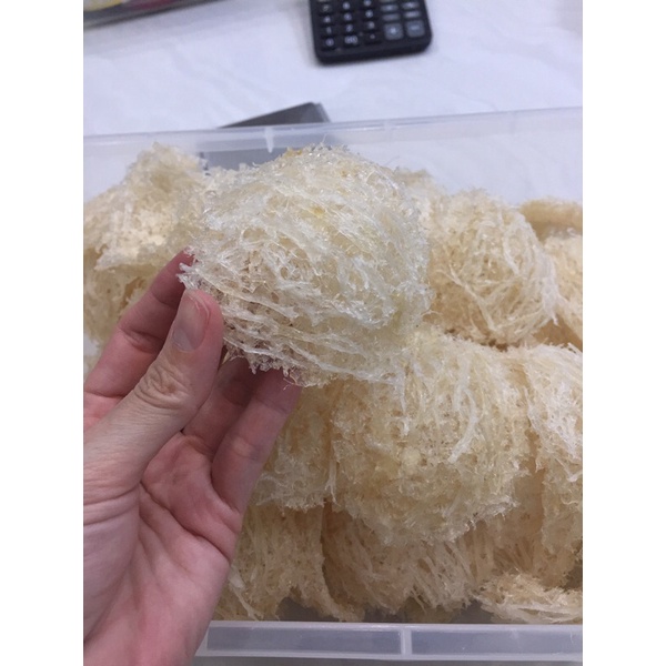 50gr--100gr yến vụn sơ mướp làm sạch( 10-12 to ) ảnh thật chụp khi giao hàng