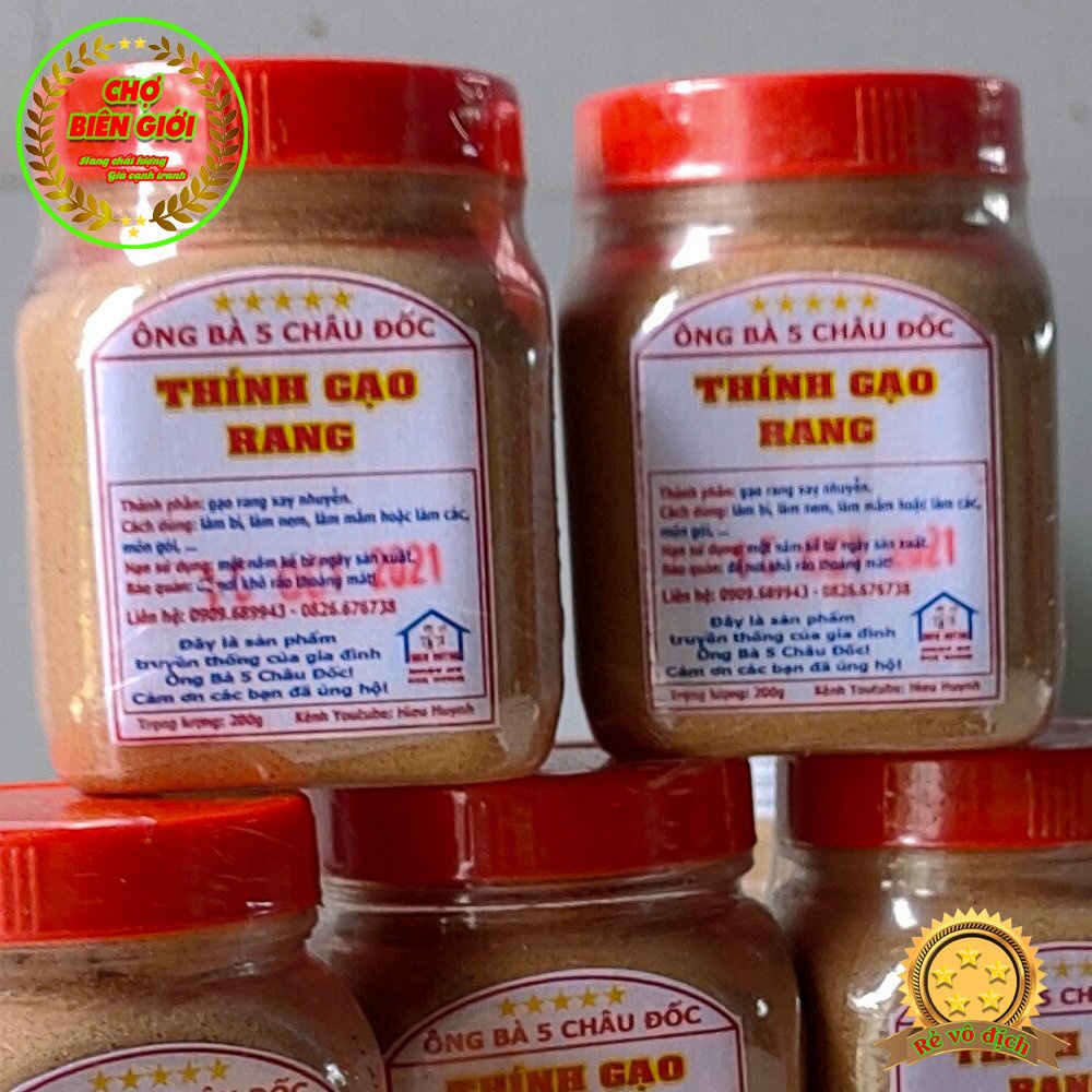 Bột thính gạo rang xay, hũ 200gr