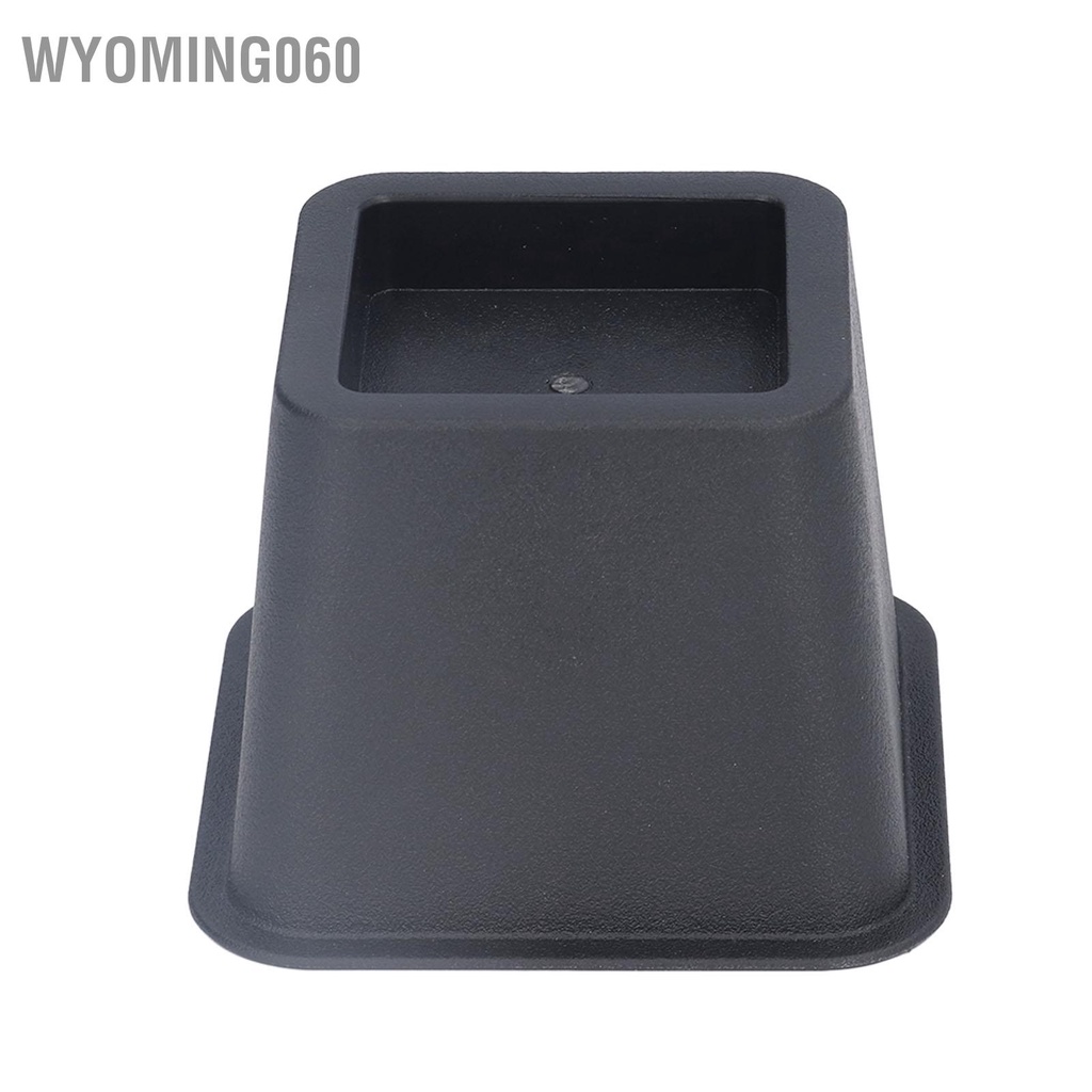 Set 6 Miếng Đệm Chân Ghế Sofa / Giường Ngủ Hình Thang 3 Inch Màu Đen