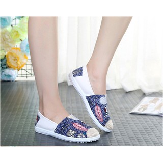GIÀY LƯỜI SLIP ON VINTAGE ĐƠN GIẢN(XÁM)