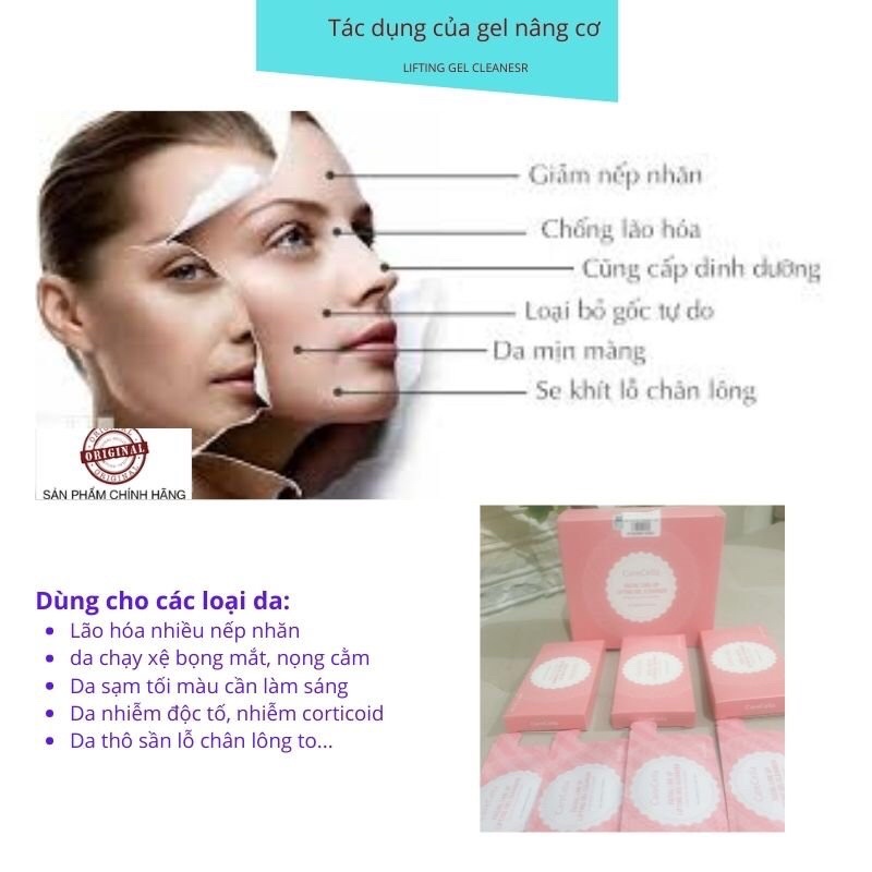 CHÍNH HÃNG GCOOP Mặt nạ gel nâng cơ xóa nhăn cấp tốc Lifting Gel Carecella