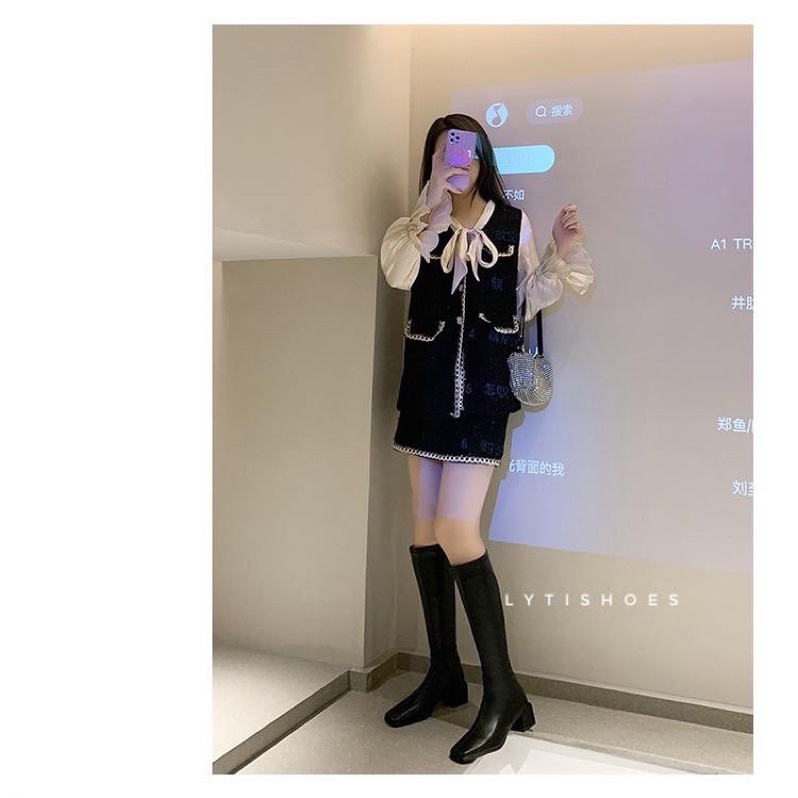 bốt đùi g65 5p khoá sau