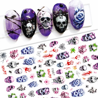 Mới Sticker Dán Móng Hoạ Tiết Halloween