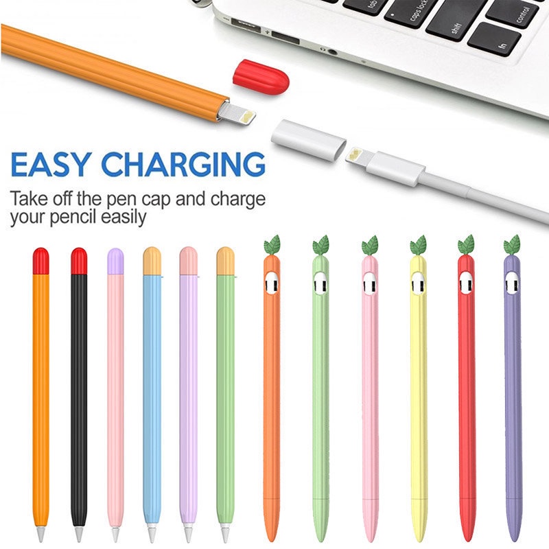 Dễ Thương Vỏ Bảo Vệ Bút Cảm Ứng Bằng Silicon Màu Kẹo Cho Apple Pencil 2 / 1 Ipad | BigBuy360 - bigbuy360.vn