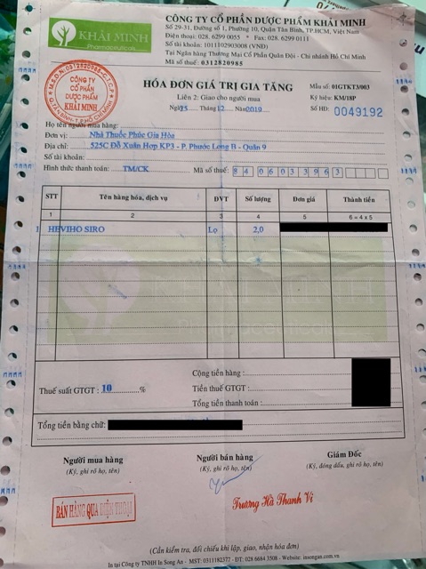 Heviho - Siro giảm ho, long đờm