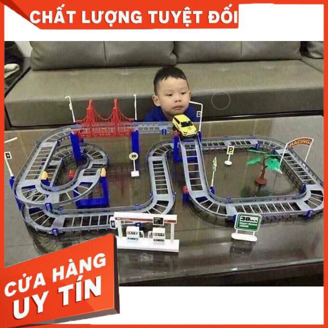 [Xả kho + free ship] Bộ đường ray ô tô lắp ráp đường đua - ĐỒ CHƠI TRẺ EM THÔNG MINH, SÁNG TẠO