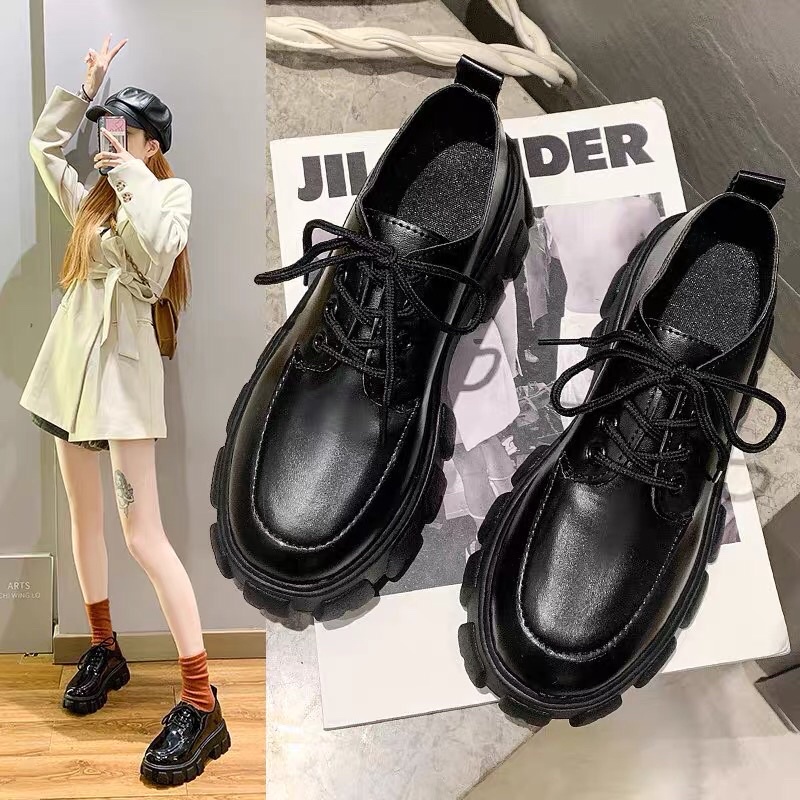 Bốt nữ thấp cổ hottrend Hàn Quốc Oxfort- giày boots nữ tăng chiều cao giá rẻ