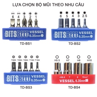 Bộ đầu vít thay thế td-bs1/2/3/4 vessel - nhật bản