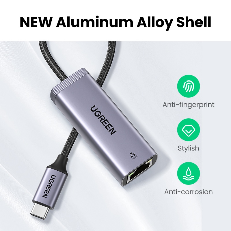 Ugreen Đầu Chuyển Đổi USB C Sang RJ45 Cho Laptop Macbook Thẻ