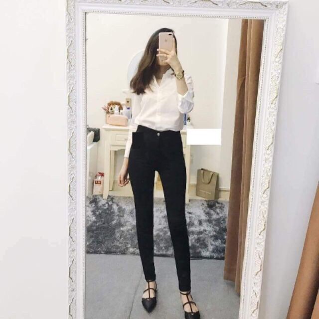 Quần legging cạp khoá