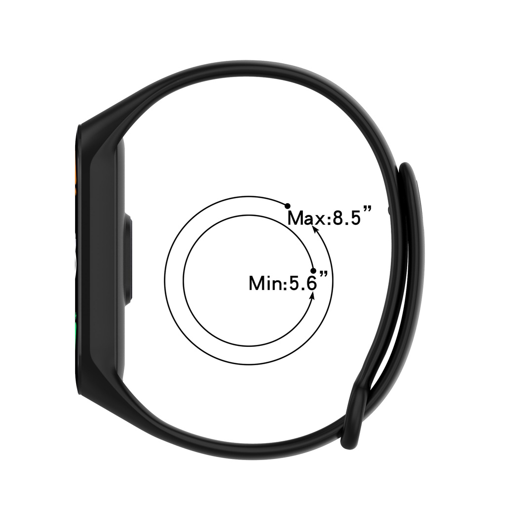 Dây Đeo Silicon Mềm Cho Đồng Hồ Thông Minh Xiaomi Mi Band 7 Miband 7 6 5