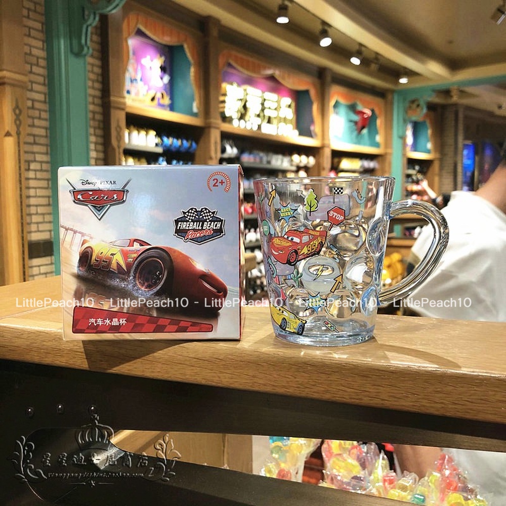 Ly nhựa Disney uống nước trong suốt có quai cầm tay hình Frozen Mickey Minnie Ariel cho bé