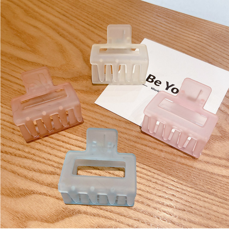 Kẹp tóc chất liệu bằng nhựa acrylic nhiều màu sắc dễ thương