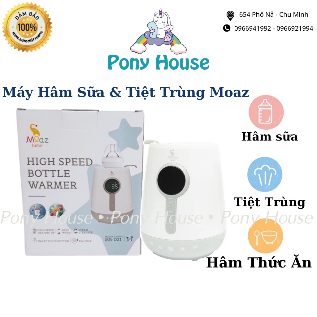 Máy Hâm Sữa, Tiệt Trùng Siêu Tốc Moaz BéBé Chính Hãng Bảo Hành 1 Năm (MB021)