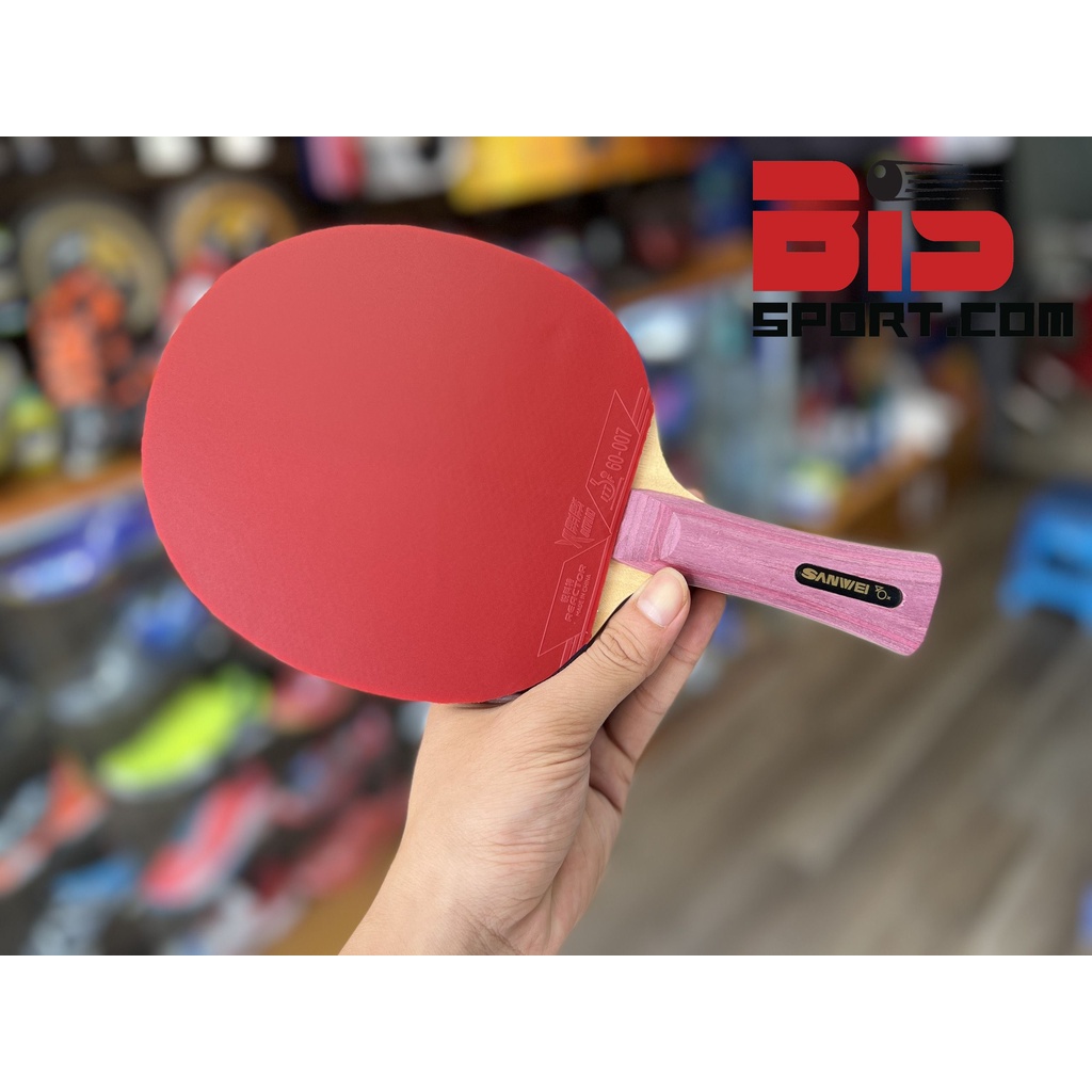 Combo Vợt Bóng Bàn Dán Rời Chuyện Nghiệp : Cốt Sanwei 502e + 1 Mặt Reactor Ckylin + 1 Mặt Yinhe Mars II