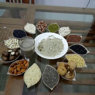 Ngũ cốc lợi sữa mẹ cháu tự làm