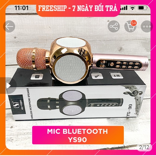 Míc Karaoke Bluetooth - Mic hát Beetek YS90