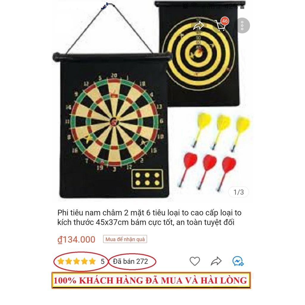 Phi tiêu nam châm 2 mặt 6 tiêu loại to cao cấp loại to kích thước 45x37cm bám cực tốt, an toàn tuyệt đối cho trẻ