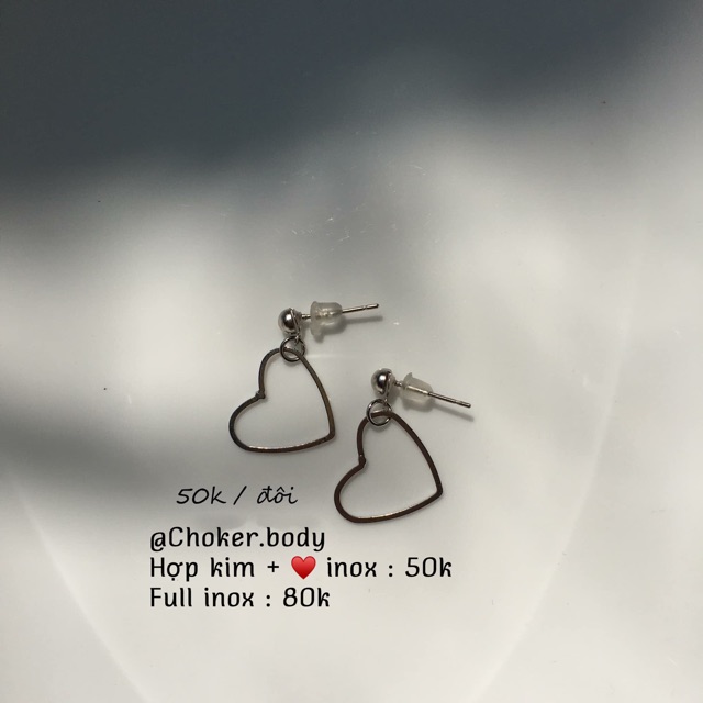Hoa tai tim - earrings Heart