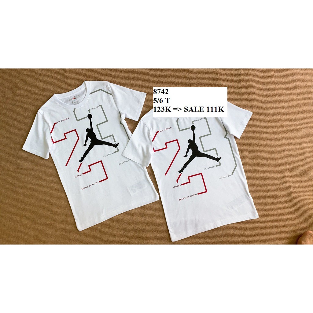 * Mã 8742: Áo Jordan bé trai VNXK dư xịn , hàng mới chưa web, chất cotton quá đẹp, thiết kế cá tính, màu trắng rất dễ ph