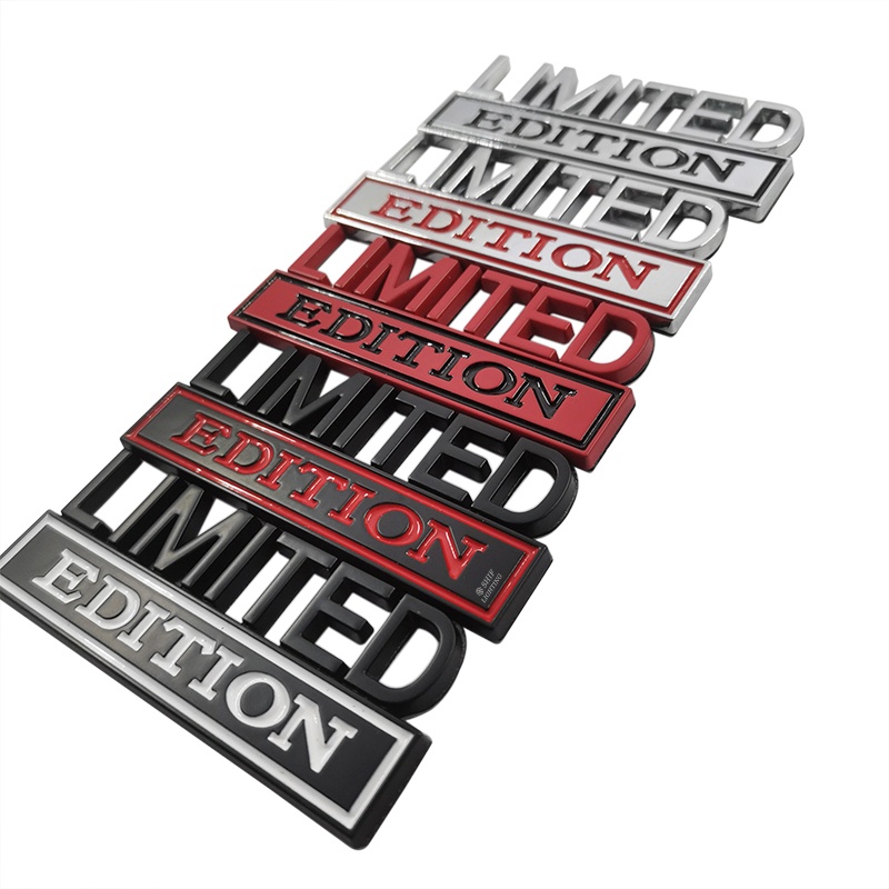 1 x Miếng Dán Logo Kim Loại Phiên Bản Giới Hạn Trang Trí Sau Xe Hơi