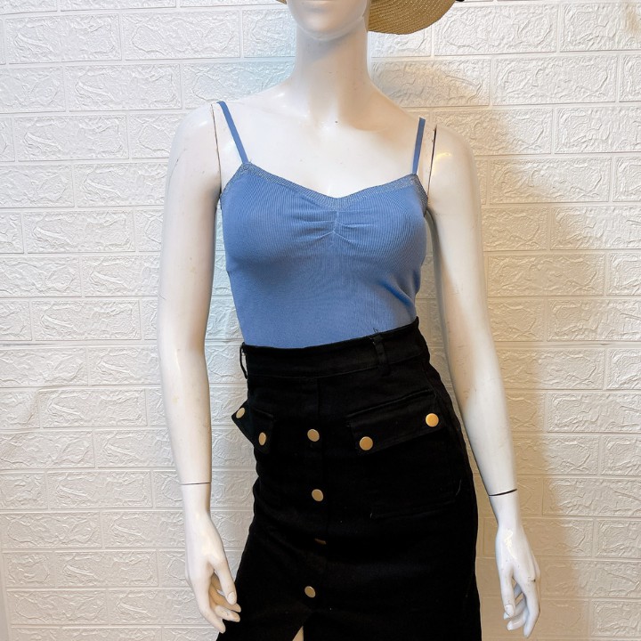 [FREESHIP] Áo 2 dây dáng body cổ v len min, cao cấp kết hợp áo vest ,áo khoác thu đông đều xinh | BigBuy360 - bigbuy360.vn