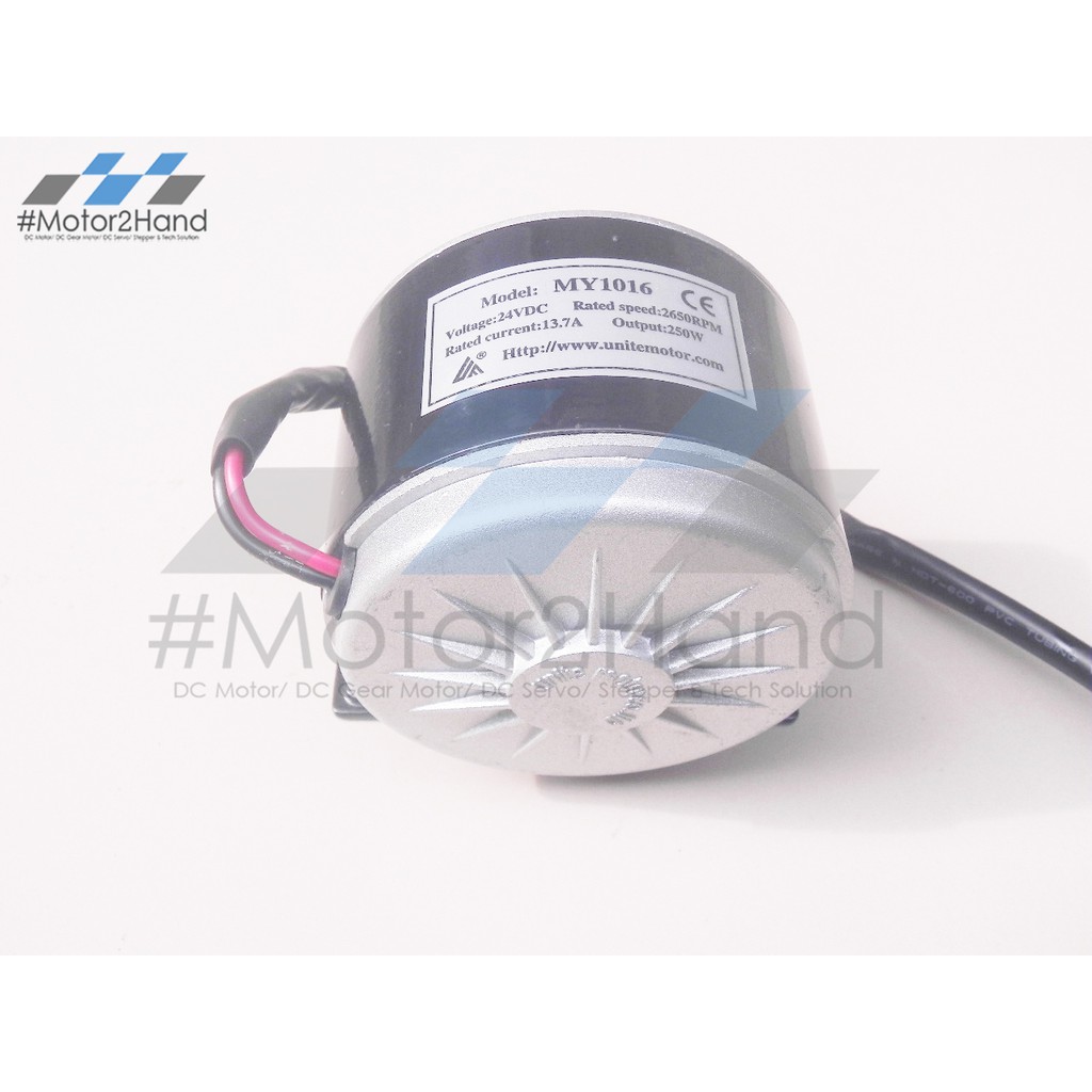 Động cơ chổi than xe điện MY1016 24V-250W không giảm tốc